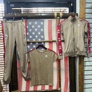 NWT Kappa 3pc T-shirt Jacket Trouser